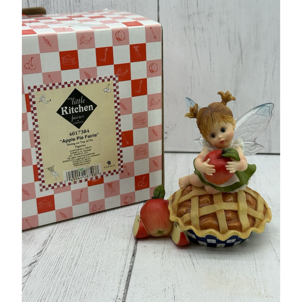 My Little Kitchen Fairies Apple Pie Fairie Fairy Figurine in Box 2009 Enesco